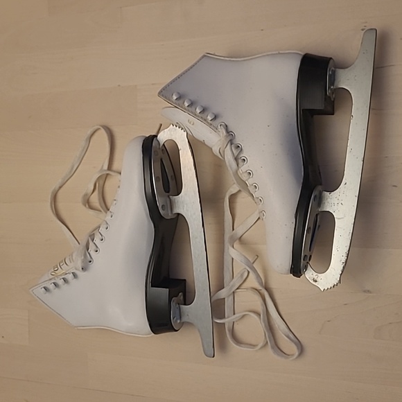 NWOT VTG Lange Libra White Leather Womens Iceskates/Figureskates - Picture 11 of 17